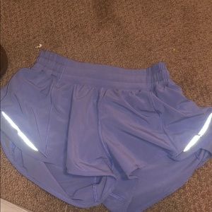 Purple lulu lemon running shorts